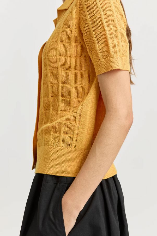 TOORALLIE OPEN STITCH BUTTON POLO WOOLSTATION - CLOTHING TOORALLIE 