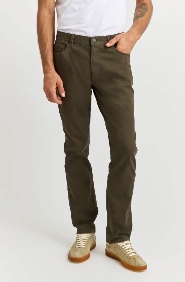 TOORALLIE REGULAR COTTON TWILL PANT WOOLSTATION - CLOTHING TOORALLIE 30 OLIVE 