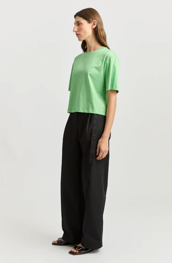 TOORALLIE RELAXED CROP TEE WOOLSTATION - CLOTHING TOORALLIE 