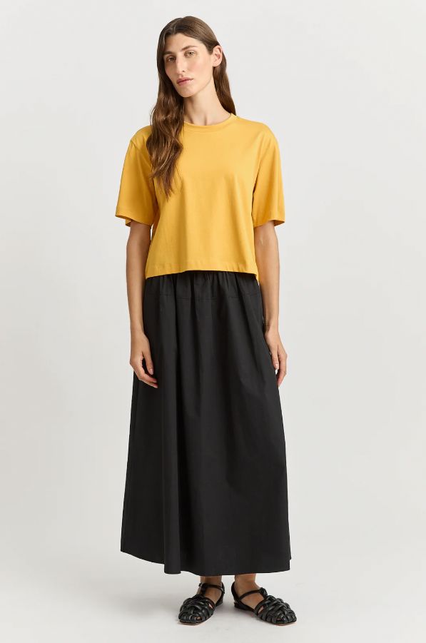 TOORALLIE RELAXED CROP TEE WOOLSTATION - CLOTHING TOORALLIE 