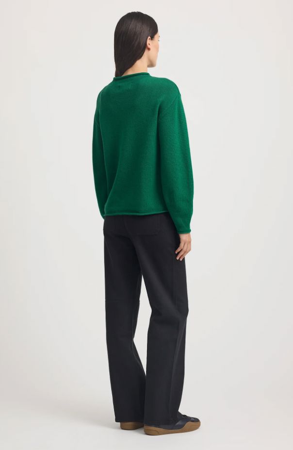 TOORALLIE RELAXED FIT MOCK NECK JUMPER WOOLSTATION - CLOTHING TOORALLIE 