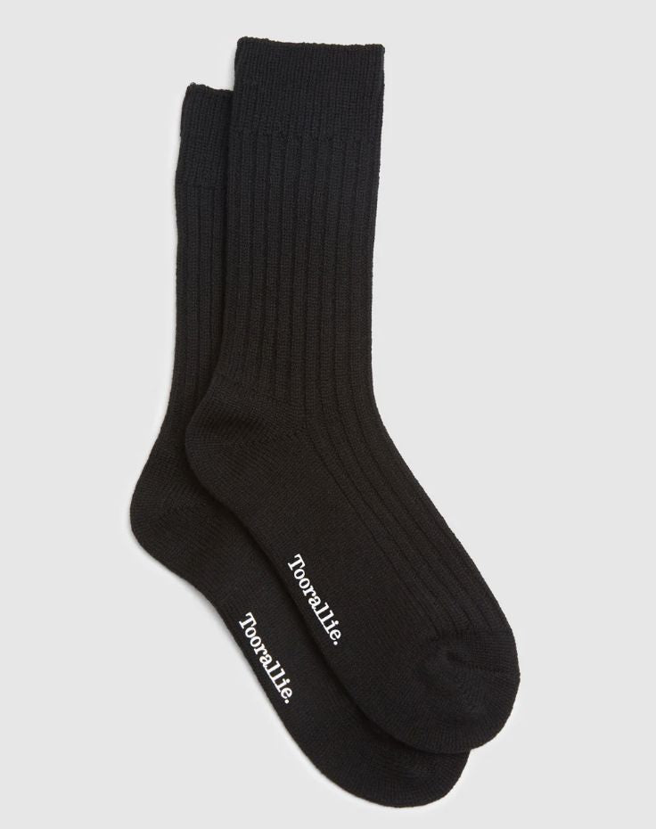 TOORALLIE RIBBED MERINO SOCKS WOOLSTATION - ACCESSORIES TOORALLIE 