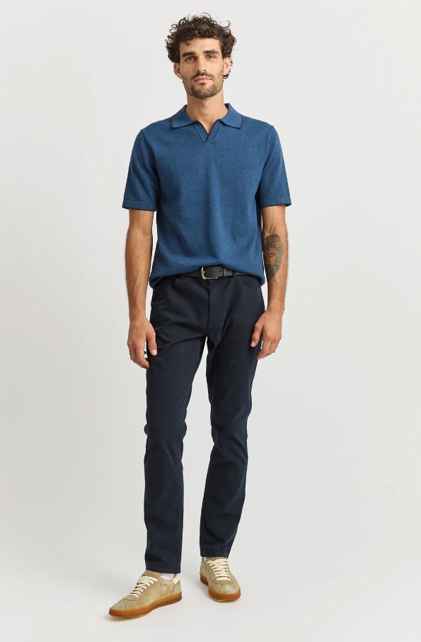 TOORALLIE SHORT SLEEVE KNIT POLO WOOLSTATION - CLOTHING TOORALLIE 