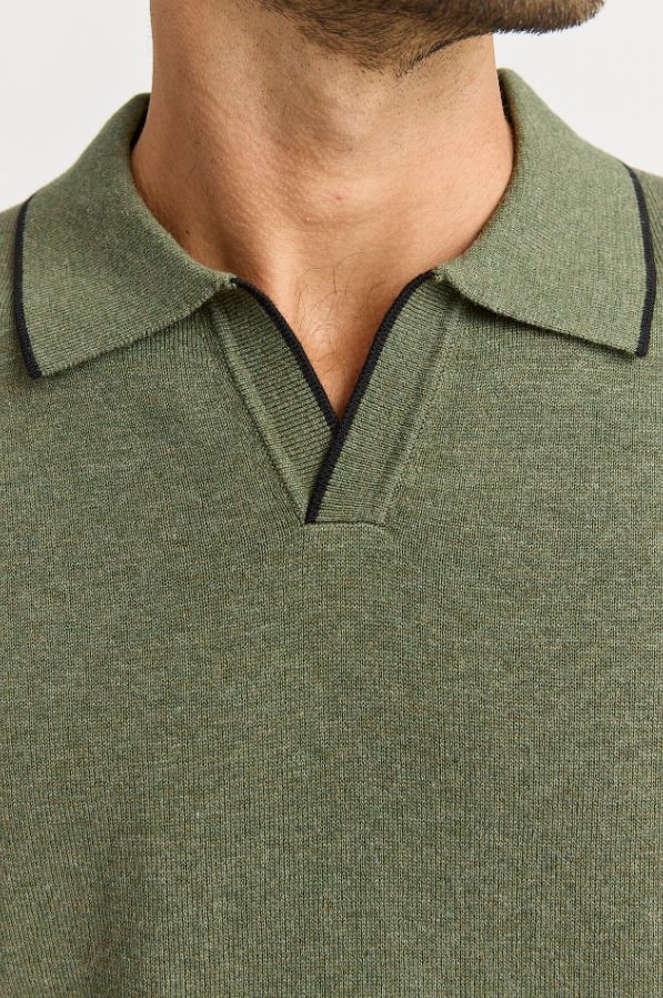 TOORALLIE SHORT SLEEVE KNIT POLO WOOLSTATION - CLOTHING TOORALLIE 