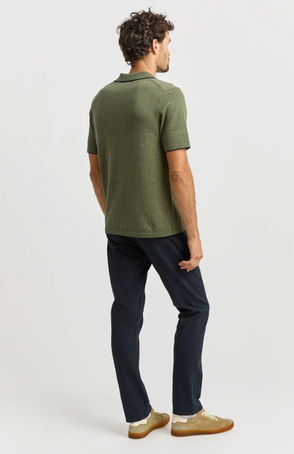 TOORALLIE SHORT SLEEVE KNIT POLO WOOLSTATION - CLOTHING TOORALLIE 