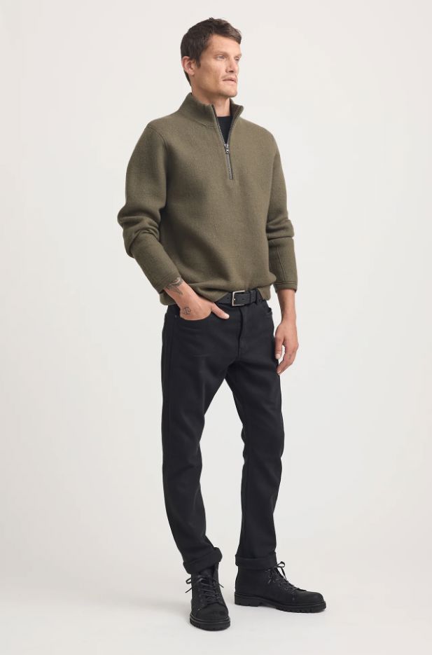 TOORALLIE UTILITY HALF ZIP JUMPER WOOLSTATION - CLOTHING TOORALLIE 