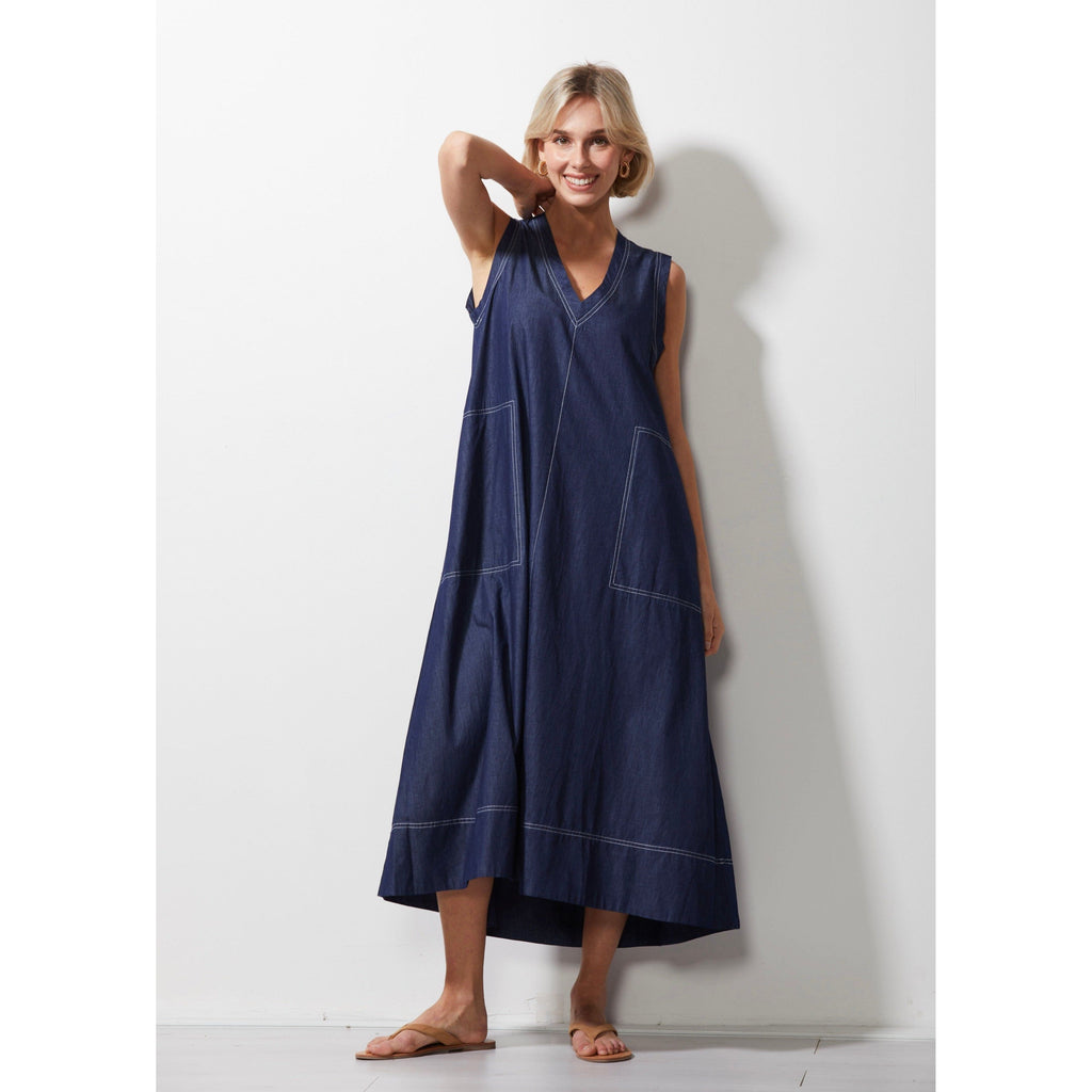 ZAKET AND PLOVER DENIM DRESS WOOLSTATION - CLOTHING Williams Woolshed 