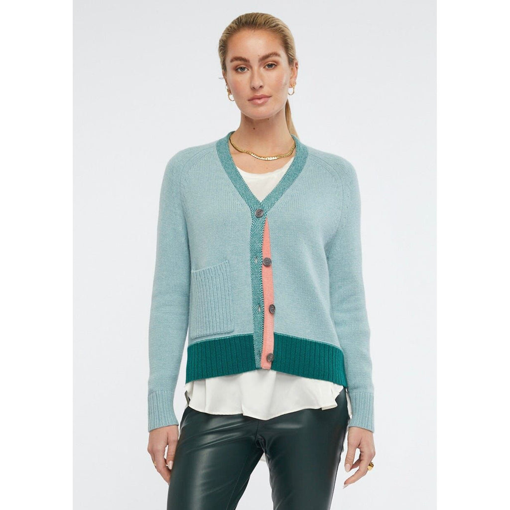 ZAKET AND PLOVER ELBOW PATCH CARDI WOOLSTATION - CLOTHING ZAKET AND PLOVER 