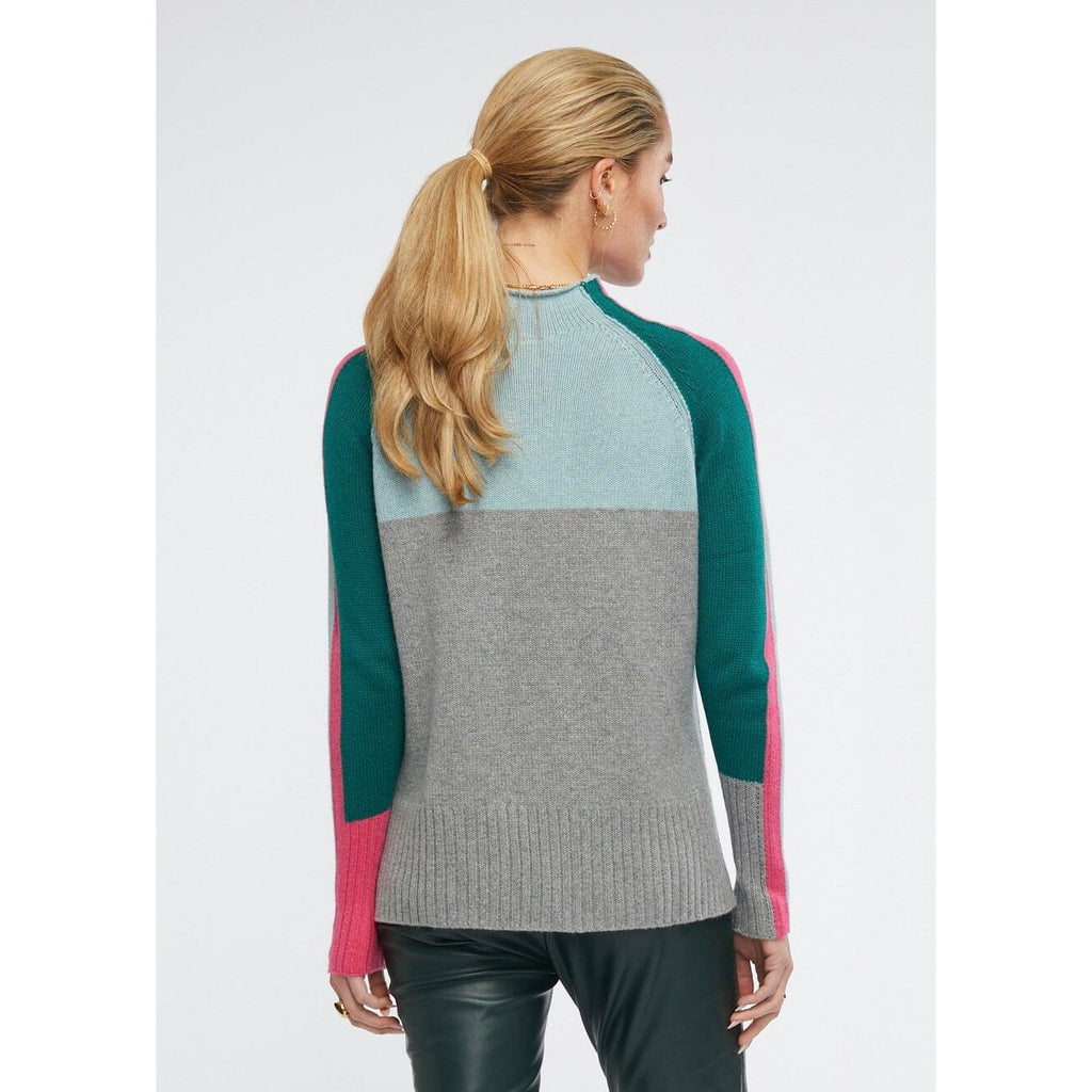 ZAKET AND PLOVER INTARSIA FUNNEL NECK WOOLSTATION - CLOTHING ZAKET AND PLOVER 