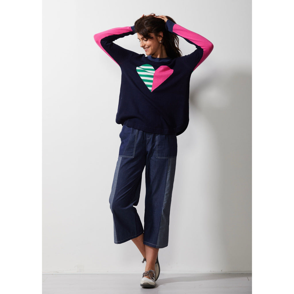 ZAKET AND PLOVER LOVE LINEUP JUMPER WOOLSTATION - CLOTHING Williams Woolshed L MARINE 