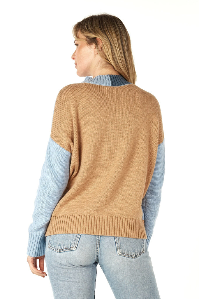 ZAKET & PLOVER COLOUR BLOCK TRIM JUMPER WOOLSTATION - CLOTHING ZAKET AND PLOVER 