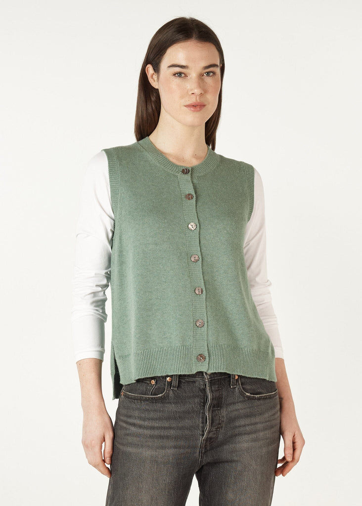 ZAKET & PLOVER ESSENTIAL BUTTON VEST WOOLSTATION - CLOTHING ZAKET AND PLOVER 