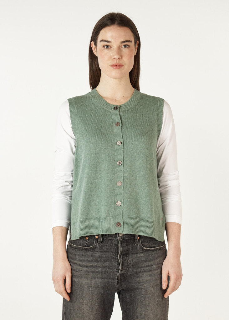 ZAKET & PLOVER ESSENTIAL BUTTON VEST WOOLSTATION - CLOTHING ZAKET AND PLOVER 