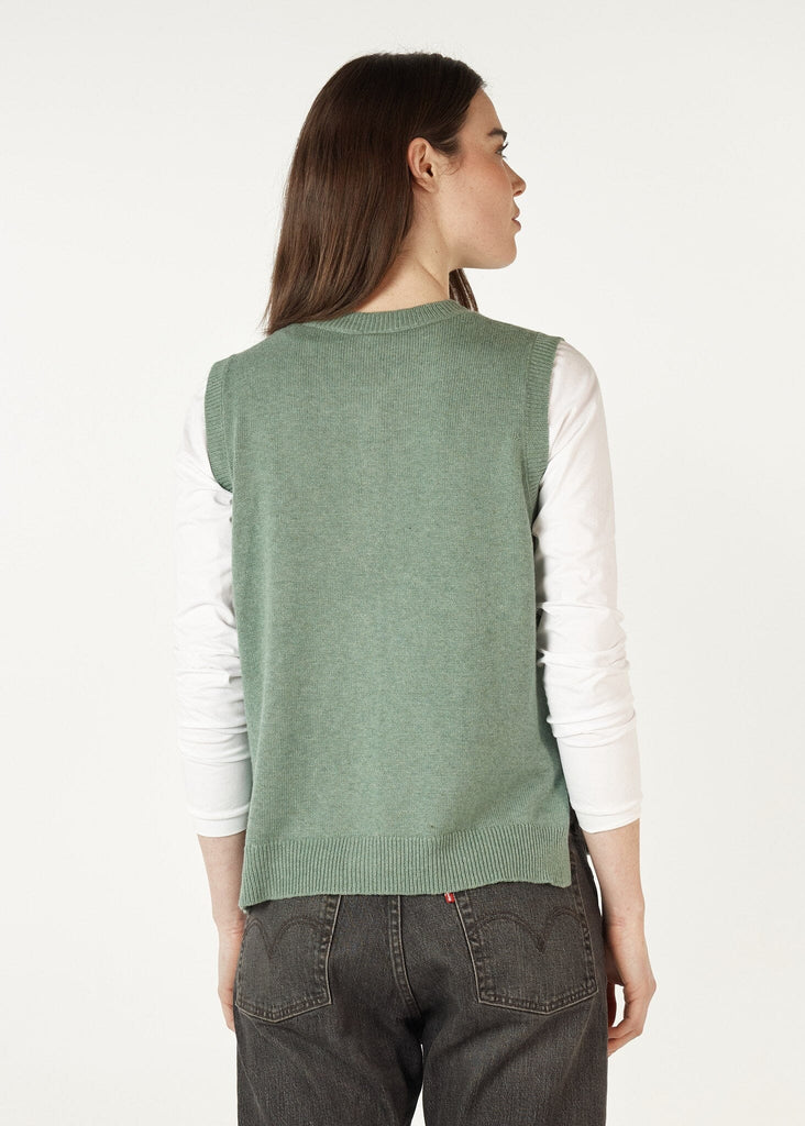 ZAKET & PLOVER ESSENTIAL BUTTON VEST WOOLSTATION - CLOTHING ZAKET AND PLOVER 