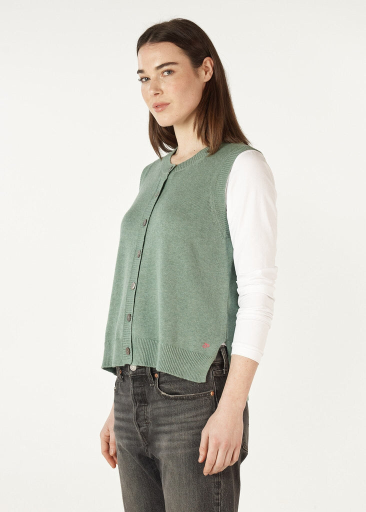 ZAKET & PLOVER ESSENTIAL BUTTON VEST WOOLSTATION - CLOTHING ZAKET AND PLOVER 