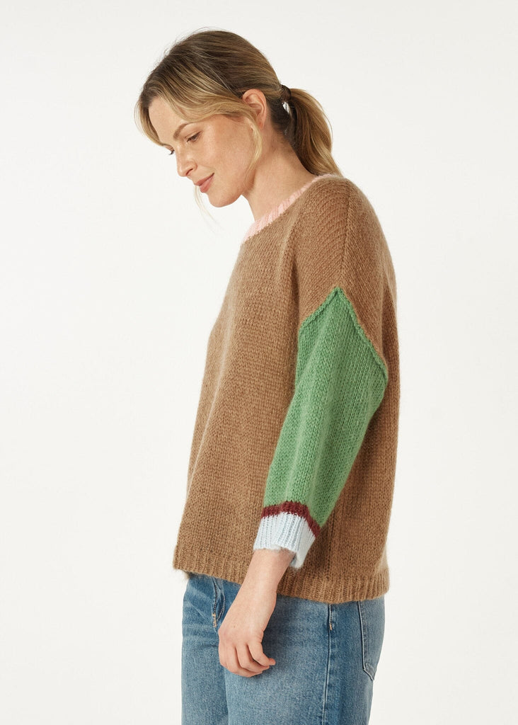 ZAKET & PLOVER MOHAIR COLOR BLOCK JUMPER WOOLSTATION - CLOTHING ZAKET AND PLOVER 