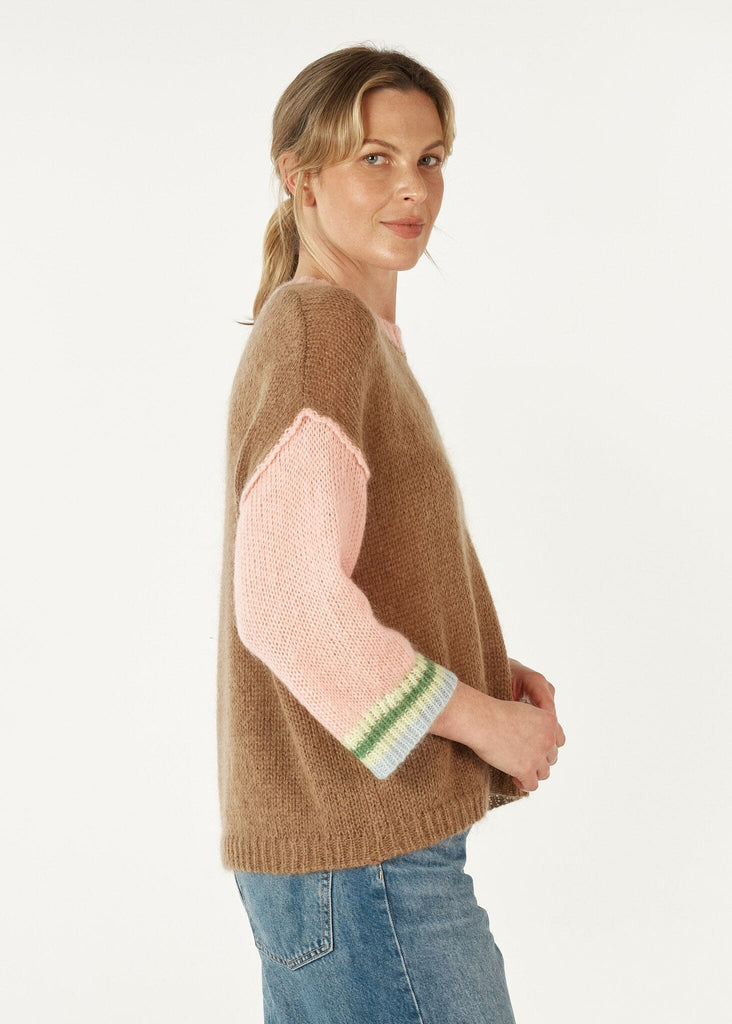 ZAKET & PLOVER MOHAIR COLOR BLOCK JUMPER WOOLSTATION - CLOTHING ZAKET AND PLOVER 