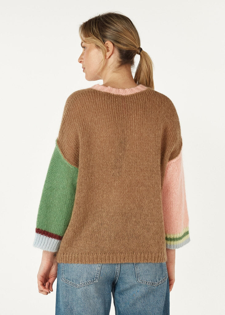 ZAKET & PLOVER MOHAIR COLOR BLOCK JUMPER WOOLSTATION - CLOTHING ZAKET AND PLOVER 