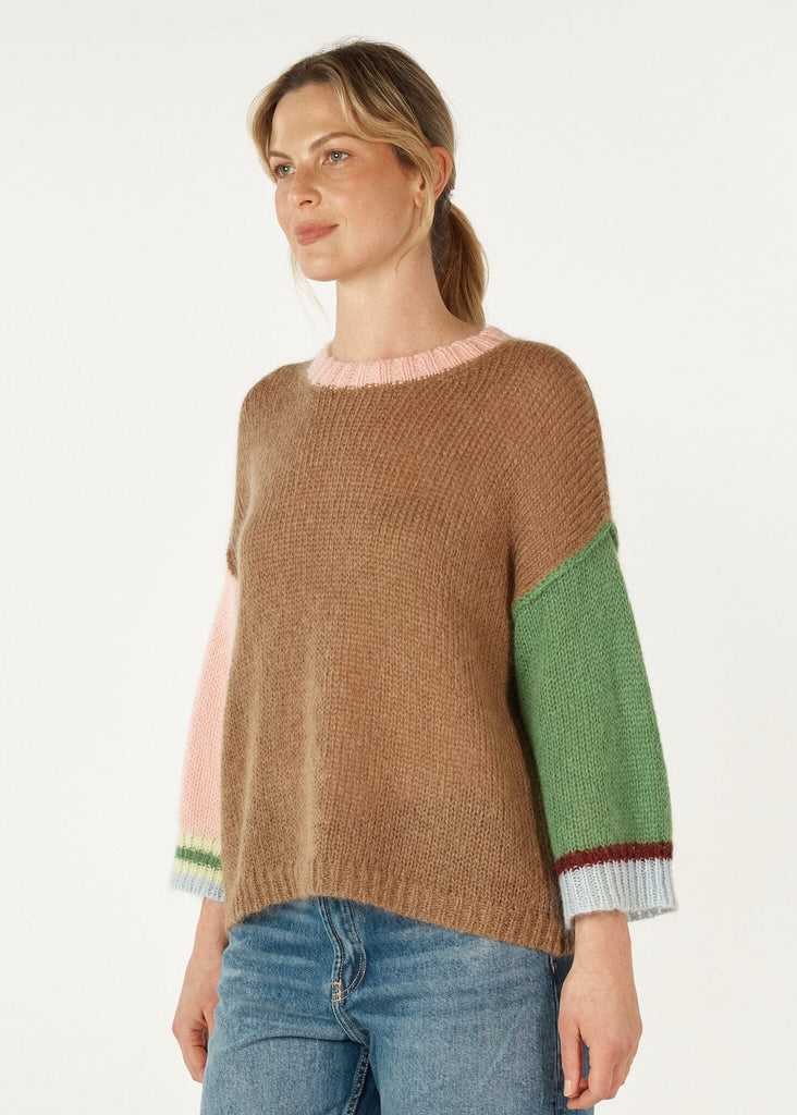 ZAKET & PLOVER MOHAIR COLOR BLOCK JUMPER WOOLSTATION - CLOTHING ZAKET AND PLOVER 