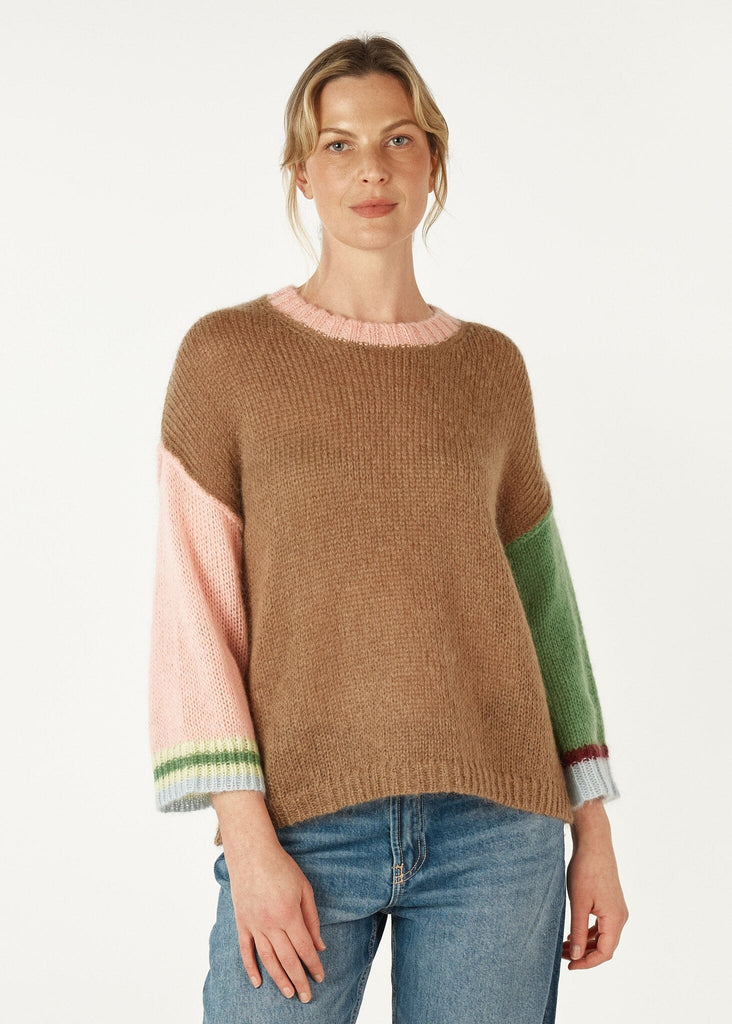 ZAKET & PLOVER MOHAIR COLOR BLOCK JUMPER WOOLSTATION - CLOTHING ZAKET AND PLOVER 