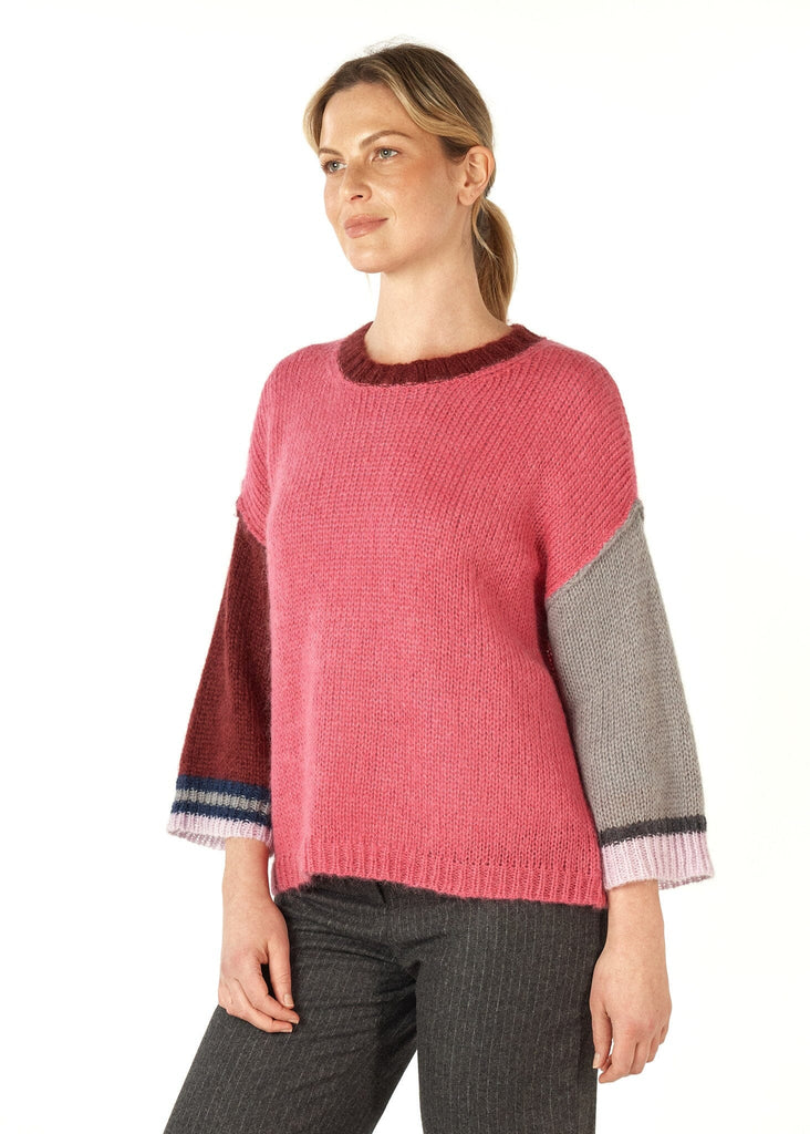 ZAKET & PLOVER MOHAIR COLOR BLOCK JUMPER WOOLSTATION - CLOTHING ZAKET AND PLOVER 