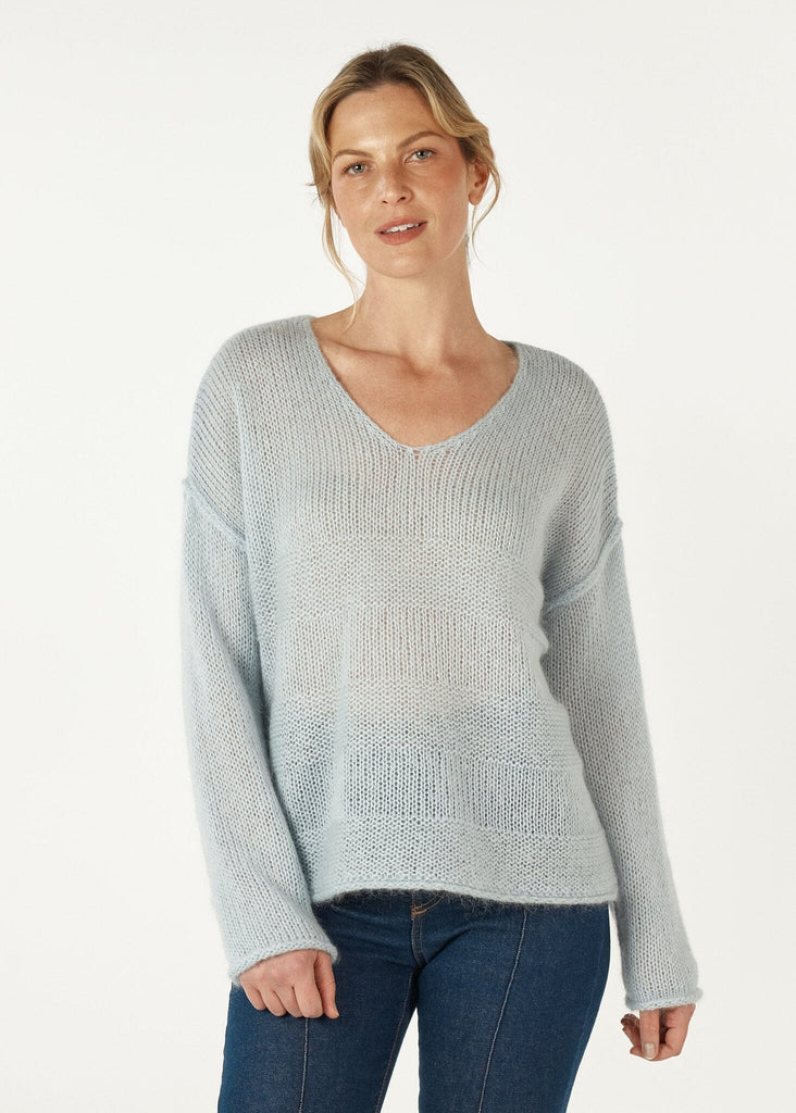 ZAKET & PLOVER MOHAIR V JUMPER WOOLSTATION - CLOTHING ZAKET AND PLOVER 