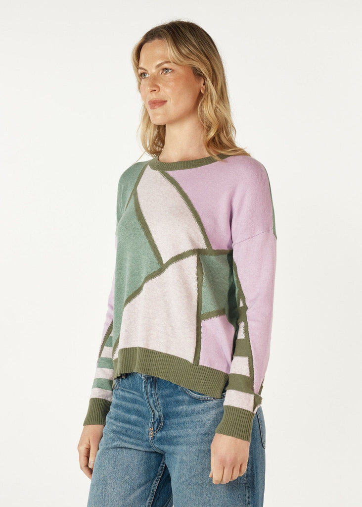 ZAKET & PLOVER MOSAIC INTARSIA JUMPER WOOLSTATION - CLOTHING ZAKET AND PLOVER 