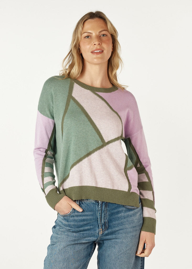 ZAKET & PLOVER MOSAIC INTARSIA JUMPER WOOLSTATION - CLOTHING ZAKET AND PLOVER 