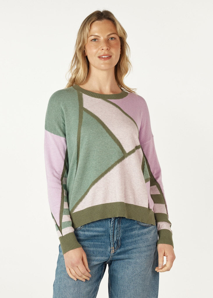 ZAKET & PLOVER MOSAIC INTARSIA JUMPER WOOLSTATION - CLOTHING ZAKET AND PLOVER 