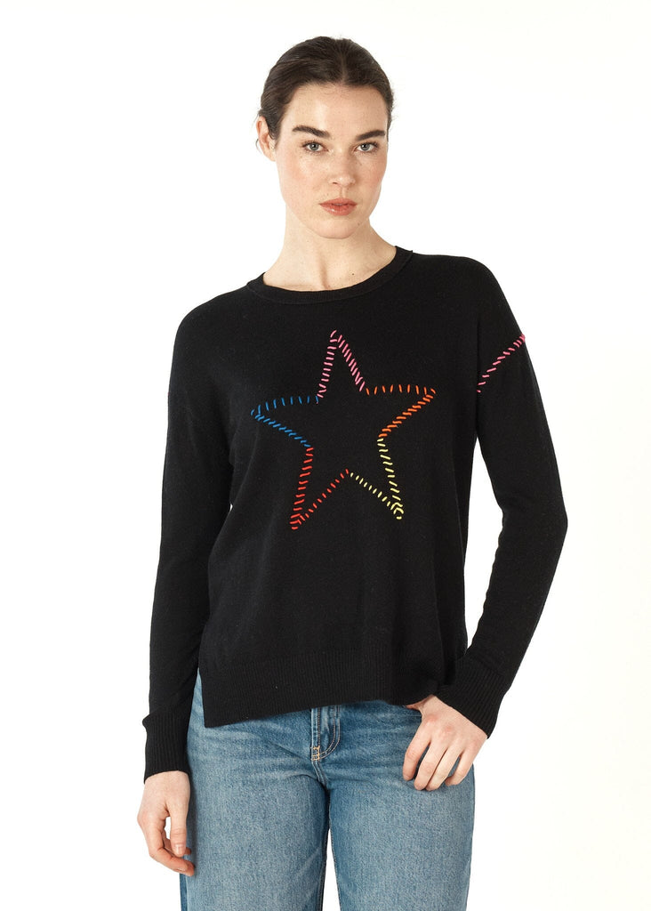 ZAKET & PLOVER SUPER STAR JUMPER WOOLSTATION - CLOTHING ZAKET AND PLOVER L BLACK 