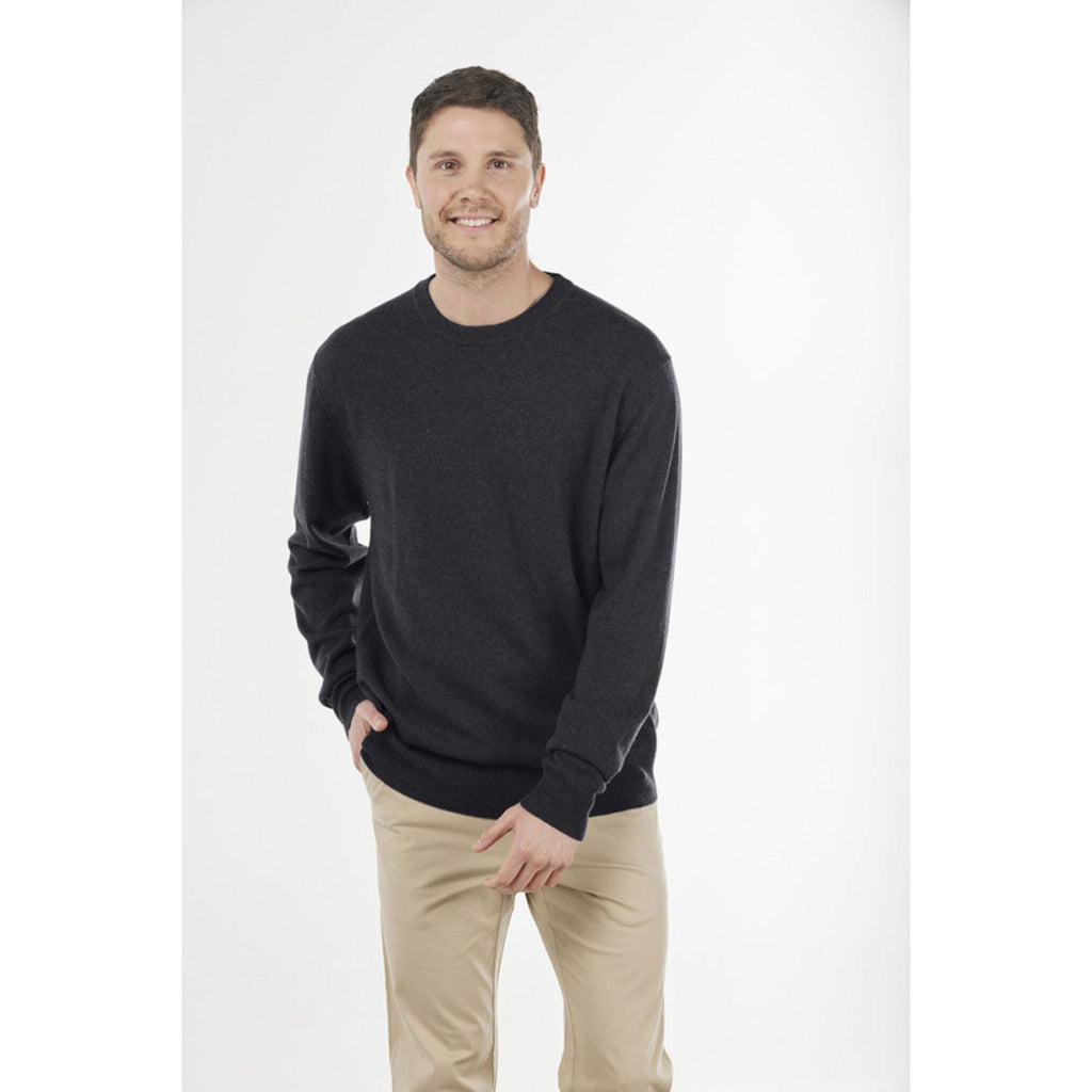 BRIDGE AND LORD ESSENTIAL CREW NECK PULLOVER WOOLSTATION - CLOTHING BRIDGE AND LORD 3XL CHARCOAL 