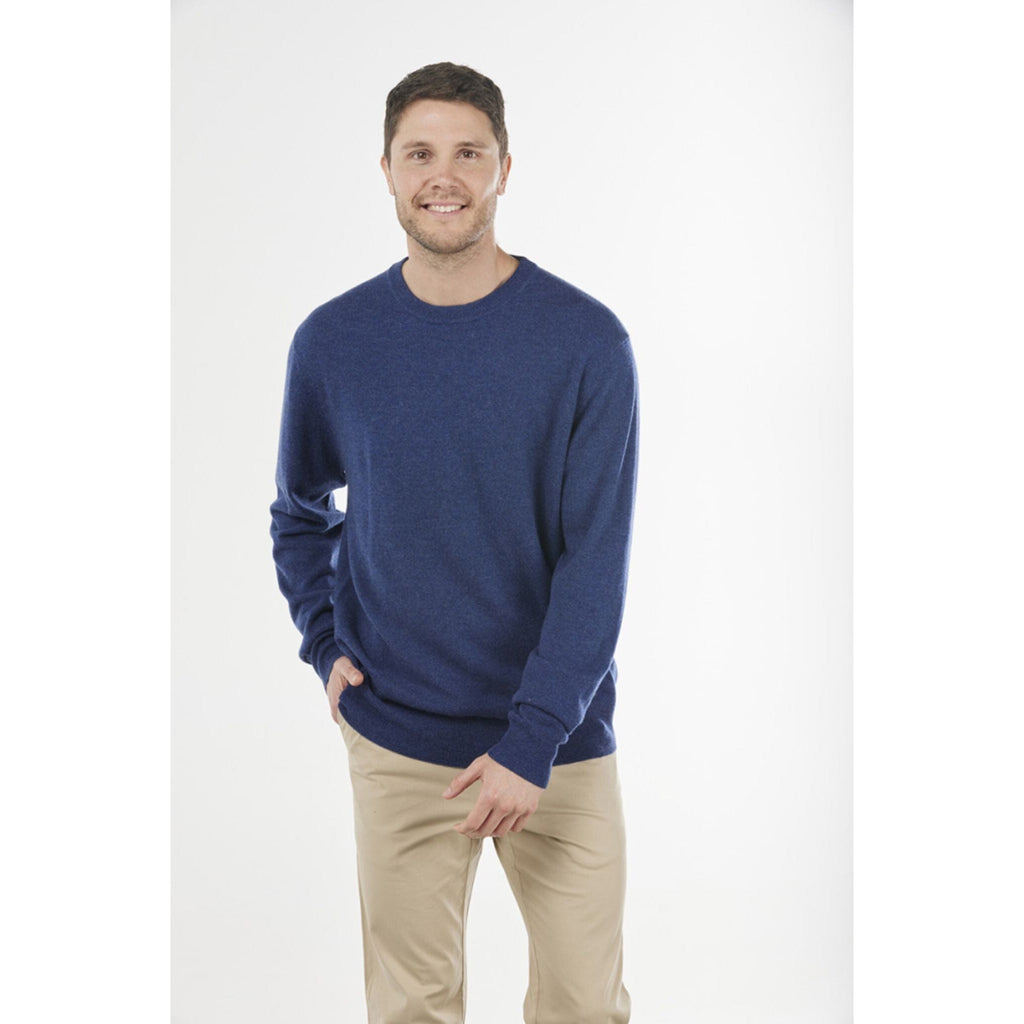 BRIDGE AND LORD ESSENTIAL CREW NECK PULLOVER WOOLSTATION - CLOTHING BRIDGE AND LORD 3XL DENIM MARLE 