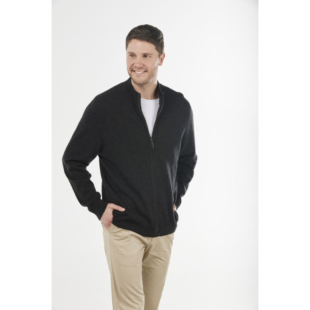 BRIDGE AND LORD ESSENTIAL ZIP THROUGH JACKET WOOLSTATION - CLOTHING BRIDGE AND LORD 3XL CHARCOAL 